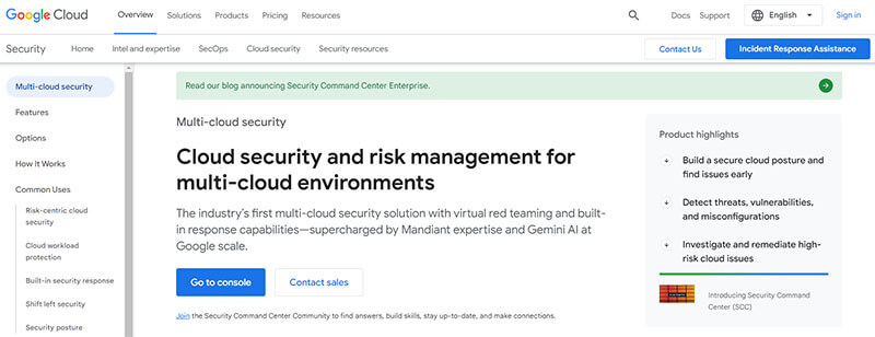 Google Cloud Security Command Center