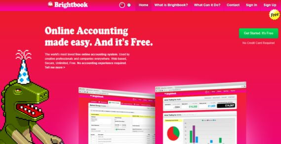 Brightbook free online accounting system