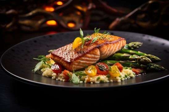One-Pan Baked Salmon and Veggies-Healthy Meal Prep Ideas for Dinner