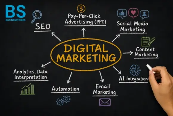 Digital marketing course curriculum covering SEO, PPC, social media marketing, content marketing, AI, email marketing, automation, and analytics in 2026.