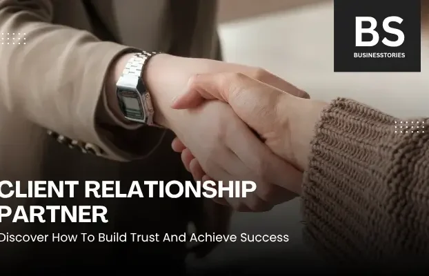 Client relationship partner handshake image showing trust building, business partnership, and professional success strategy in client management.