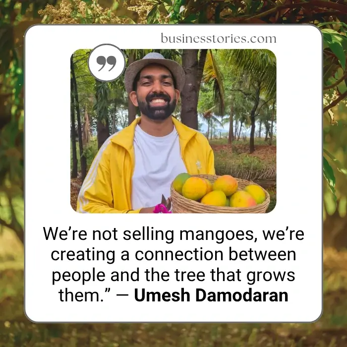 Rent a Tree Founder Umesh Damodaran