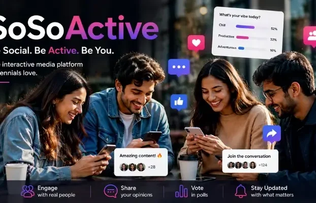 SoSoActive millennials engaging with interactive digital media on smartphones