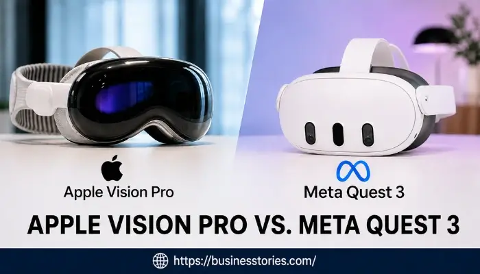 Apple Vision Pro vs Meta Quest 3 VR headset comparison 2026