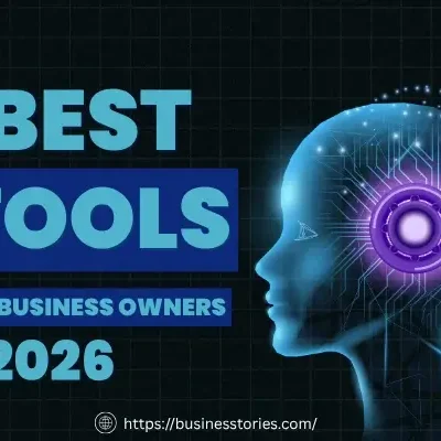 10 best AI tools for small business owners in 2026 featuring artificial intelligence technology for automation, productivity, marketing, customer support, and business growth.