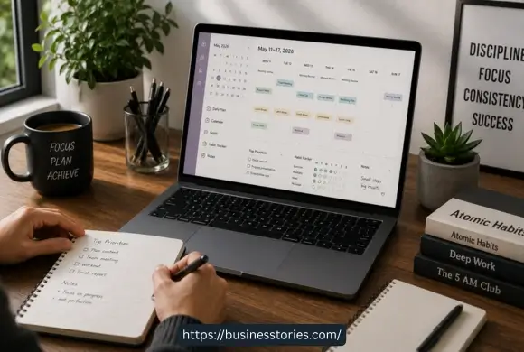 Best digital planners on a laptop with calendar, task management, reminders, note-taking, and habit tracking features.