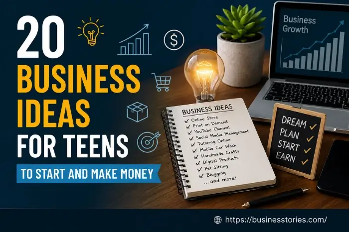 20 Business Ideas for Teens to Start and Make Money