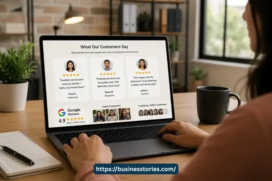 Small business branding strategy using customer reviews, testimonials, ratings, and social proof to build trust