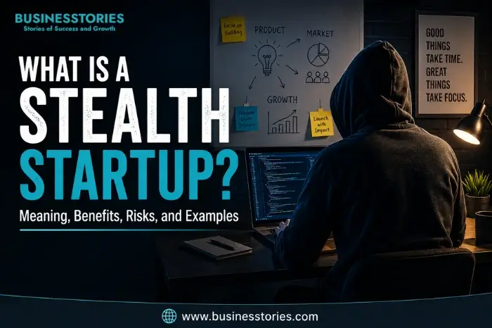 Stealth startup founder working privately on product development before public launch