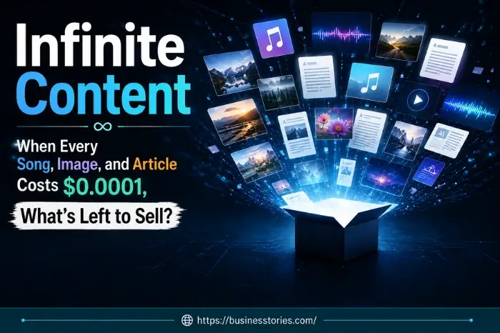Infinite content where every song, image, and article costs $0.0001