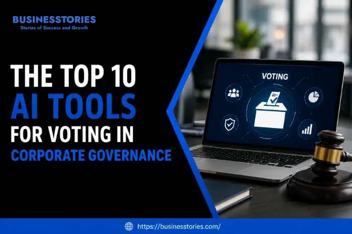 Top 10 AI tools for voting in corporate governance with a digital voting interface