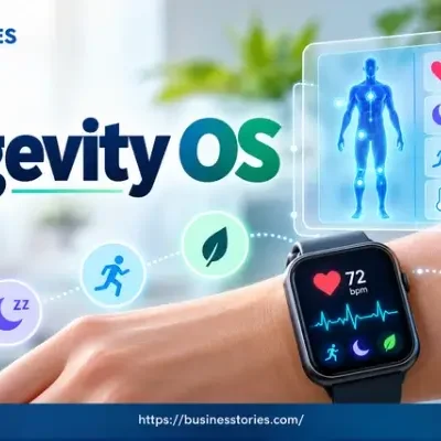 Longevity OS using always-on biosensors to track health data