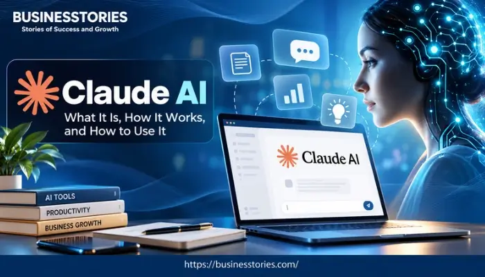 Claude AI showing how the AI assistant works for writing, research, and productivity