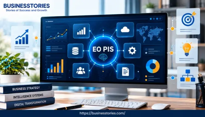 EO PIS intelligence system with business analytics, strategy, and digital transformation tools