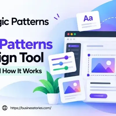 Magic Patterns AI design tool for creating website layouts and UI designs