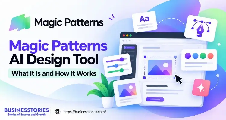 Magic Patterns AI design tool for creating website layouts and UI designs