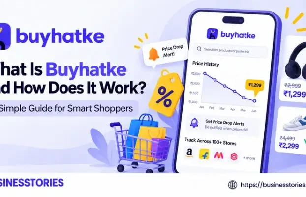 Buyhatke app showing price history, price drop alerts, and product price comparisons